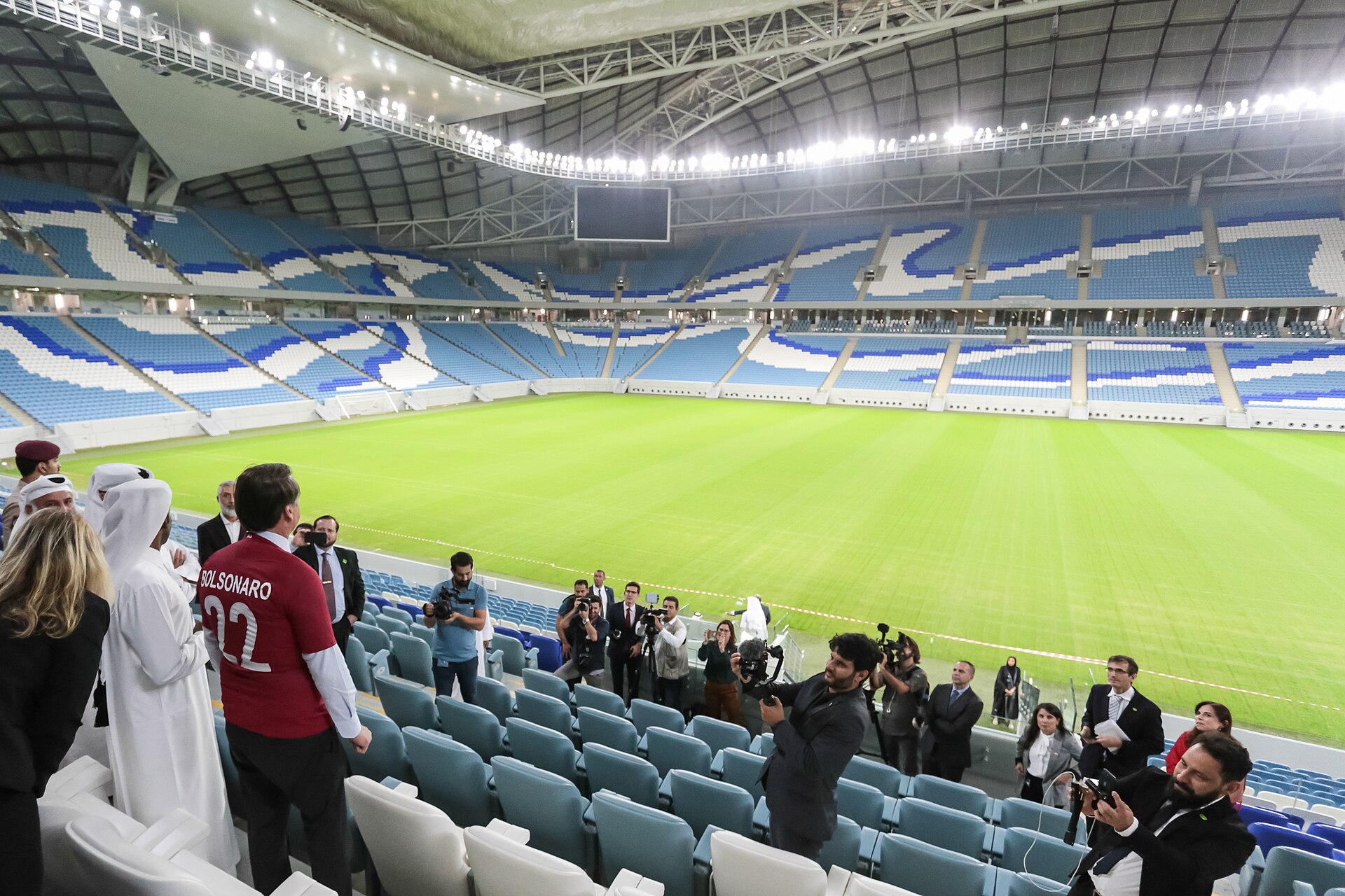 Imagem de referência de Estádio Al Janoub, descrito nos dados abertos como estádio em Al-Wakrah, Catar