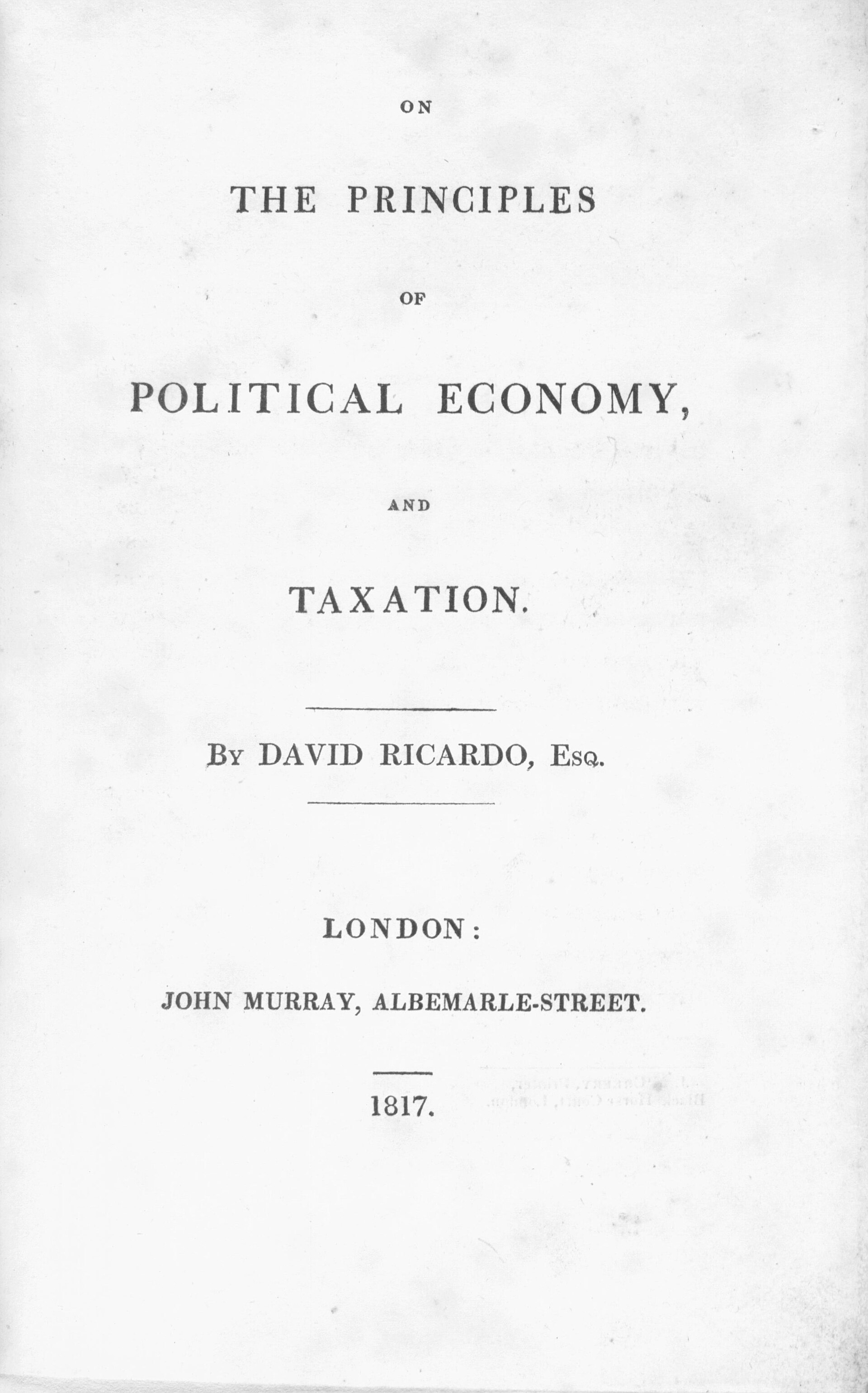Imagem de referência relacionada a David Ricardo, item descrito como economista clássico e político britânico