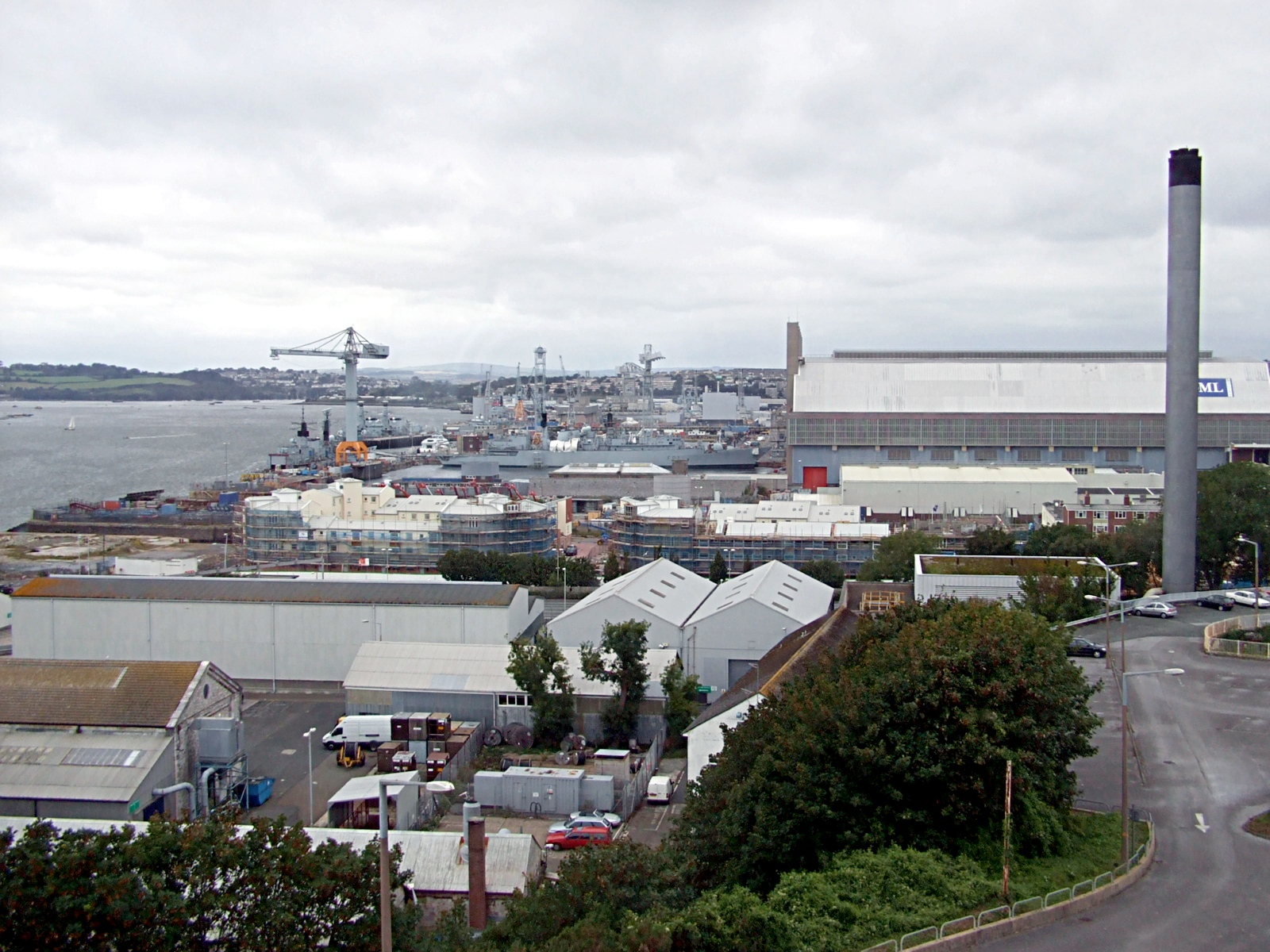Imagem de referência de HMNB Devonport, descrito nos dados abertos como uma das três bases navais da Marinha Real Britânica