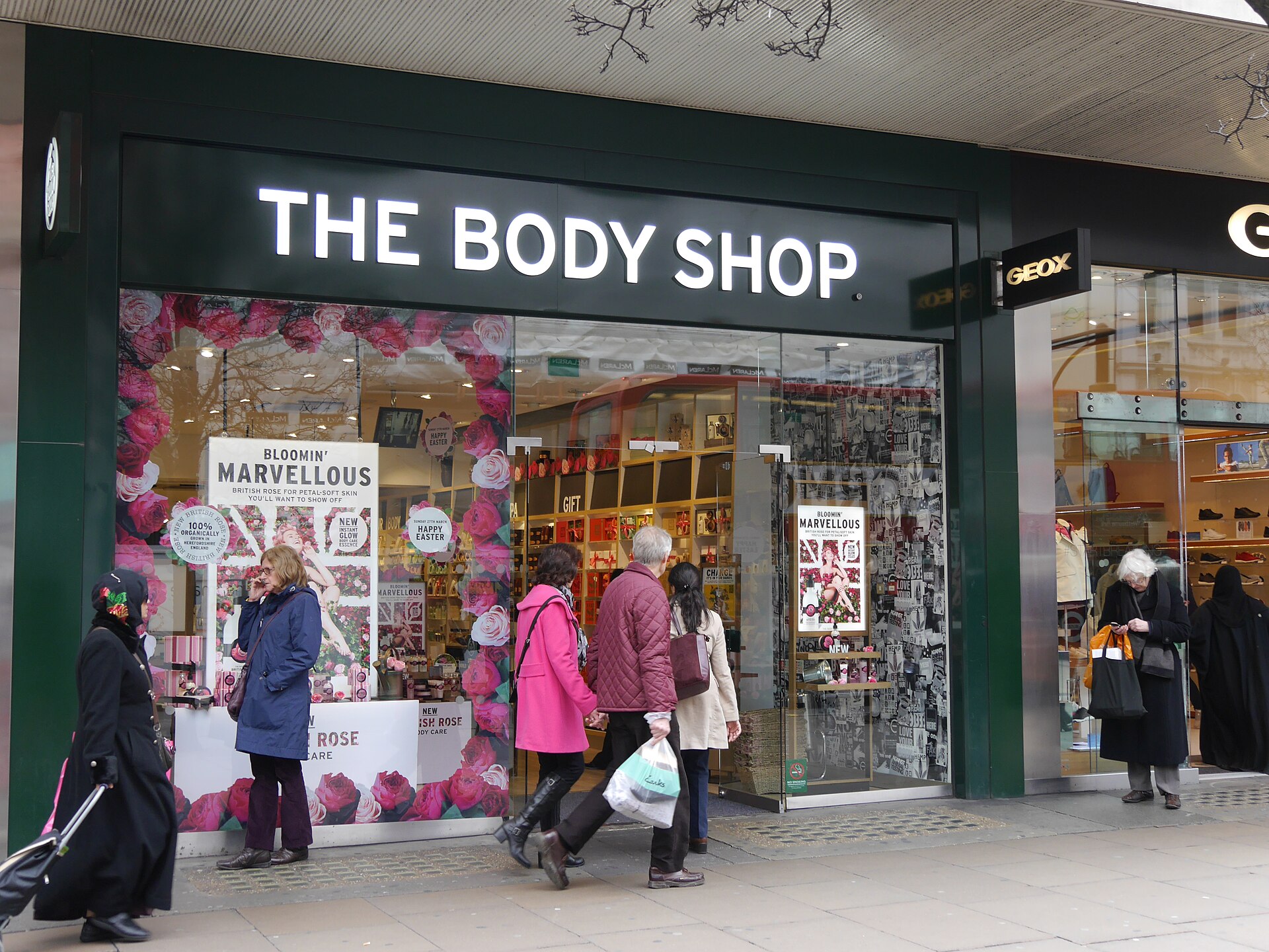 Imagem de referência de The Body Shop, descrito nos dados abertos como marca de cosméticos inglesa