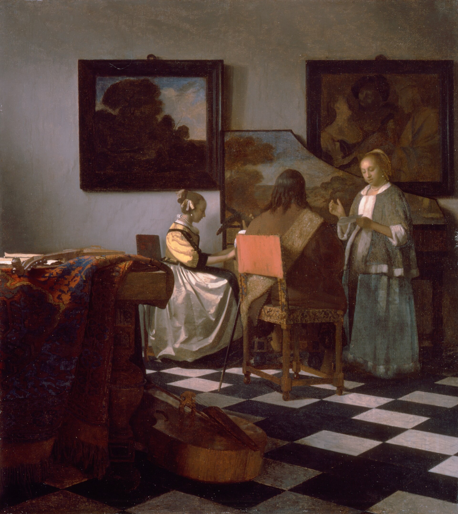 Imagem de referência de O concerto, descrito nos dados abertos como pintura de Johannes Vermeer