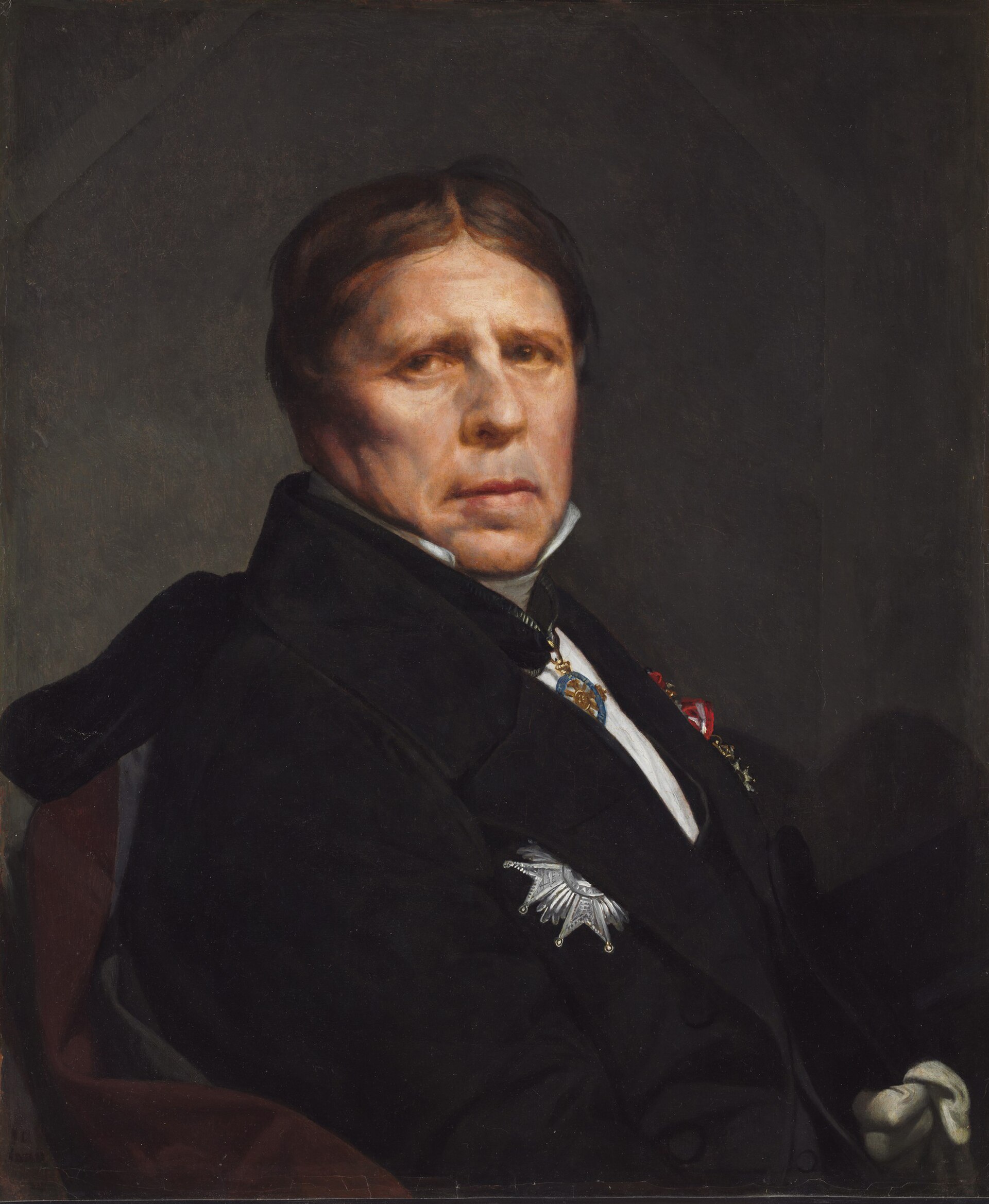 Imagem de referência de Auto-retrato, descrito nos dados abertos como pintura de Jean-Auguste Dominique Ingres