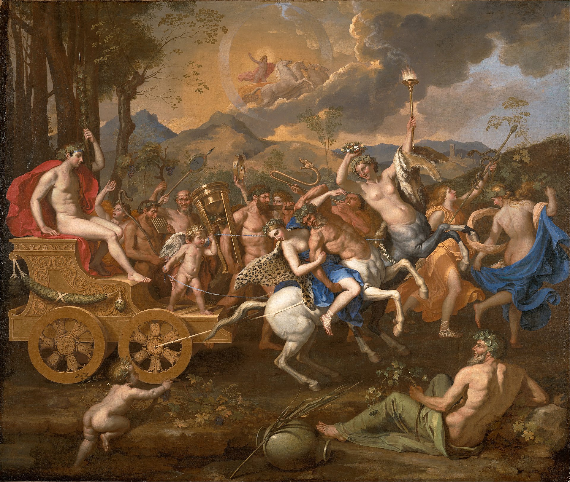 Imagem de referência de O Triunfo de Baco, descrito nos dados abertos como pintura de Nicolas Poussin