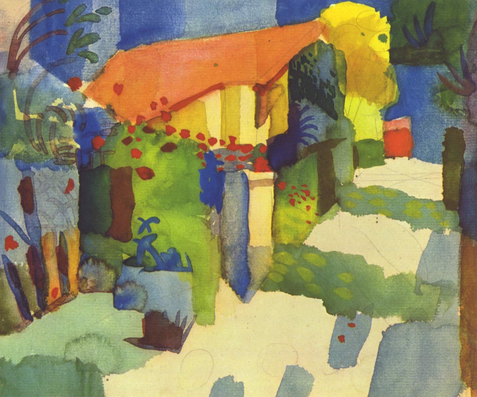 Imagem de referência de O Cavaleiro Azul, descrito nos dados abertos como pintura de Wassily Kandinsky