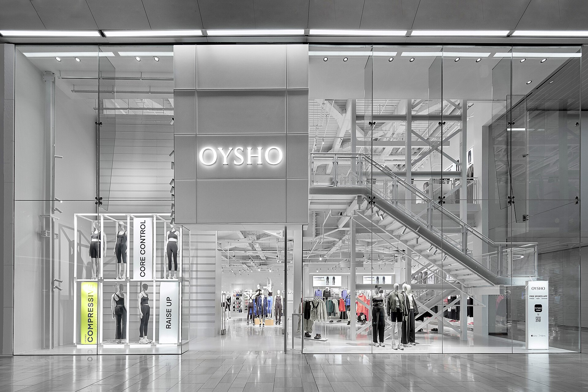Imagem de referência relacionada a Oysho, item descrito como marca de moda desportiva feminina
