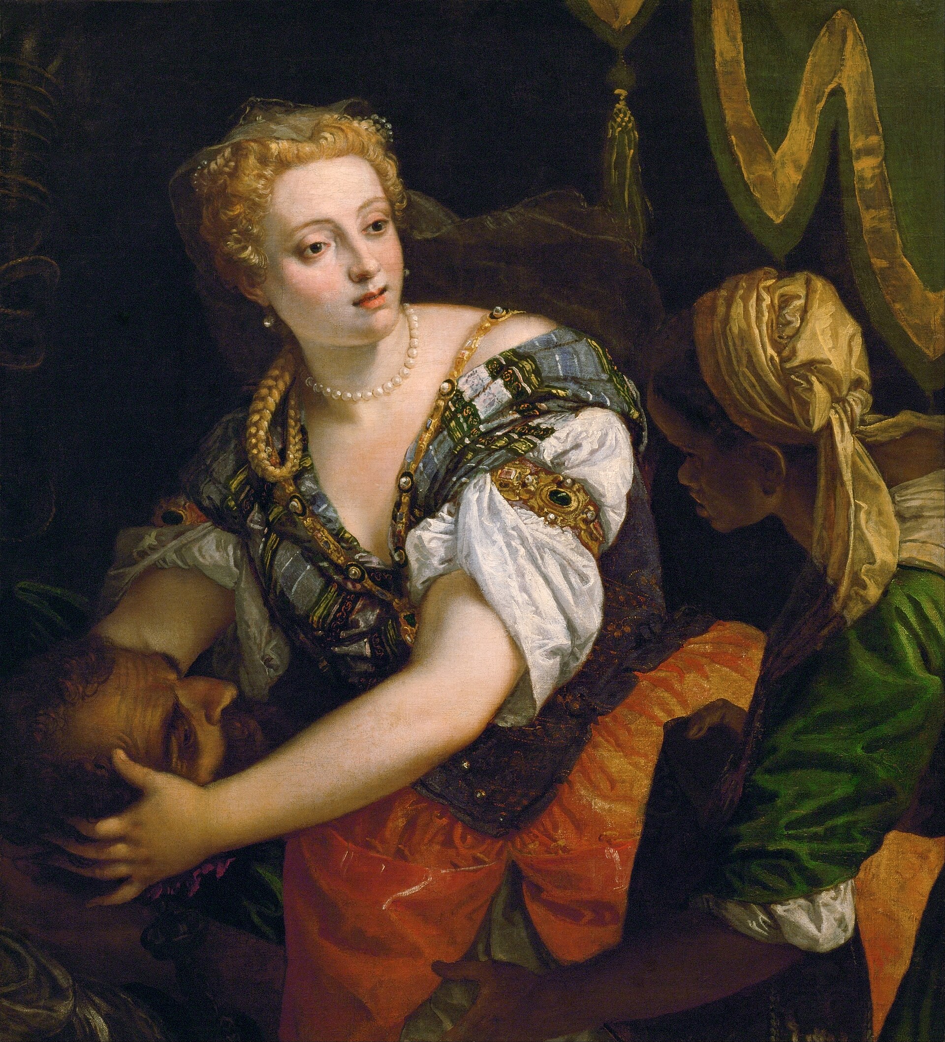 Imagem de referência de Judite com a cabeça de Holofernes, descrito nos dados abertos como pintura de Paolo Veronese