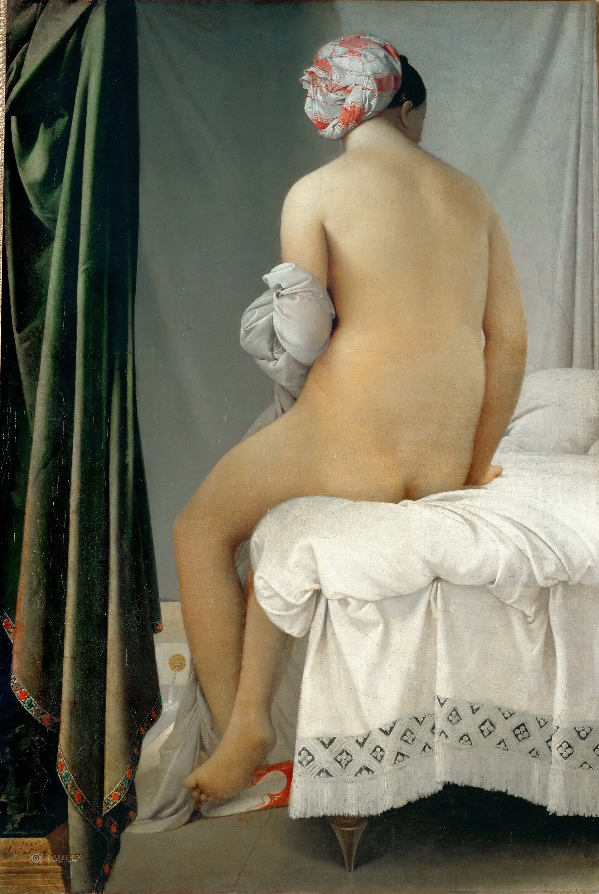 Imagem de referência de A Banhista de Valpinçon, descrito nos dados abertos como pintura de Jean-Auguste Dominique Ingres