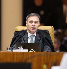 André Mendonça durante sessão do STF nesta terça-feira, 15 Foto: Divulgação/STF