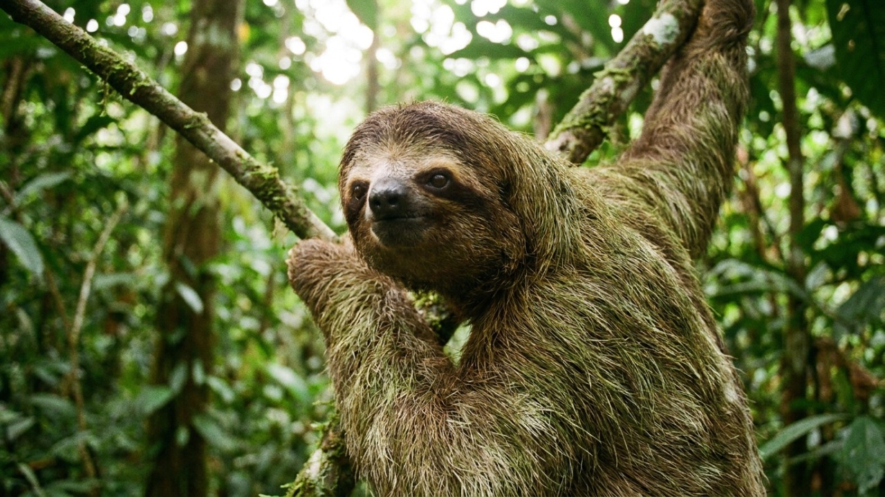 Bicho-preguiça pode ficar com os pelos verdes sem mudar de cor: o que vive escondido em sua pelagem