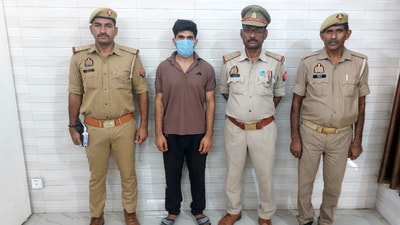The accused, Ajayveer Singh alias Jay Singh Rathore. (X/@agrapolice)