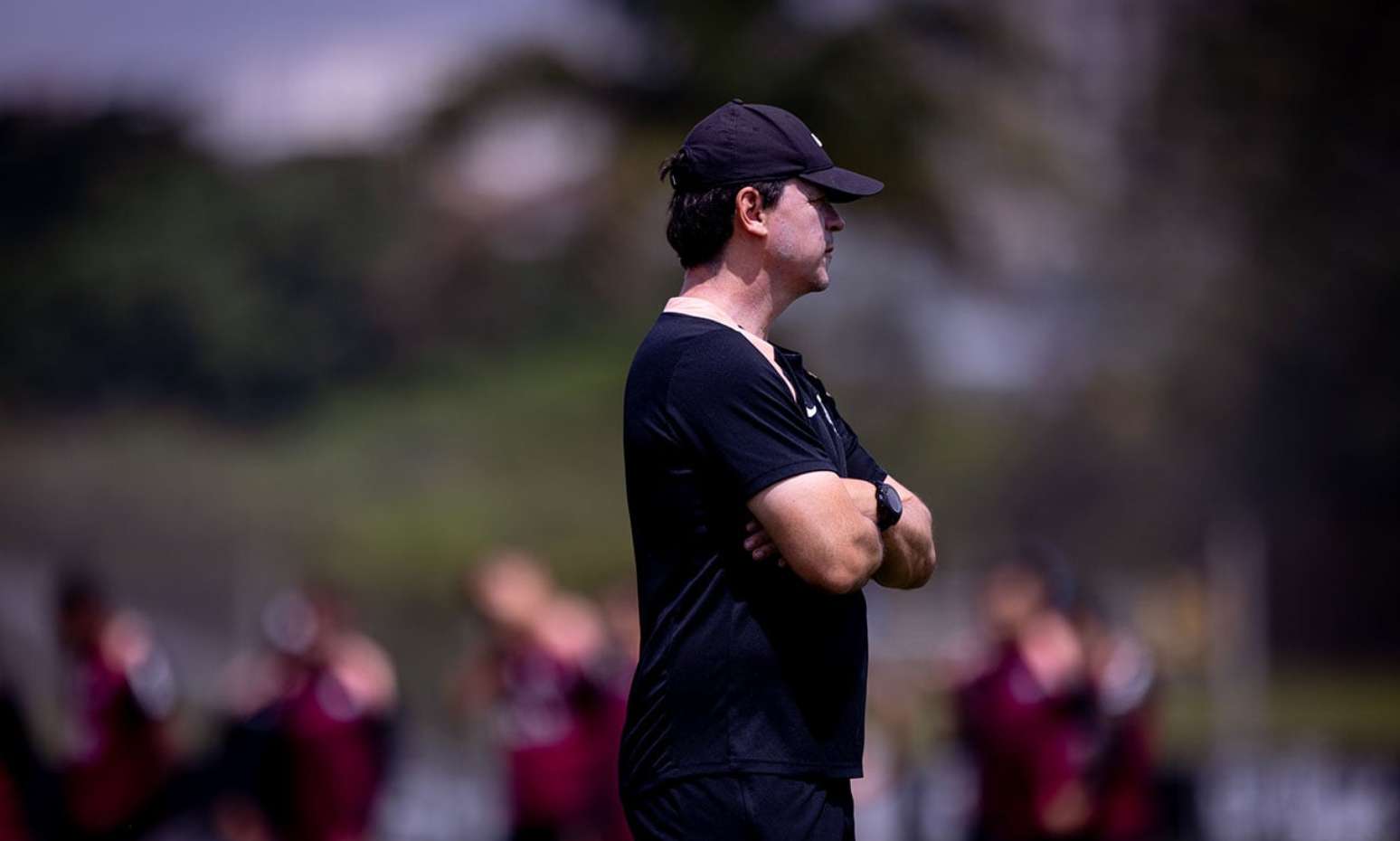 Diniz n&atilde;o contou com selecion&aacute;veis no treino no CT Joaquim Grava &ndash; Rodrigo Coca/Ag&ecirc;ncia Corinthians