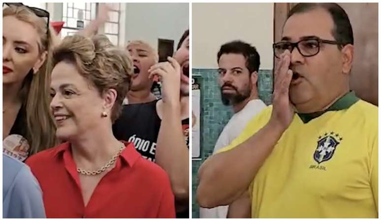 Dilma Rousseff é recebida com gritos de vaia e apoio durante votação, e vídeo viraliza