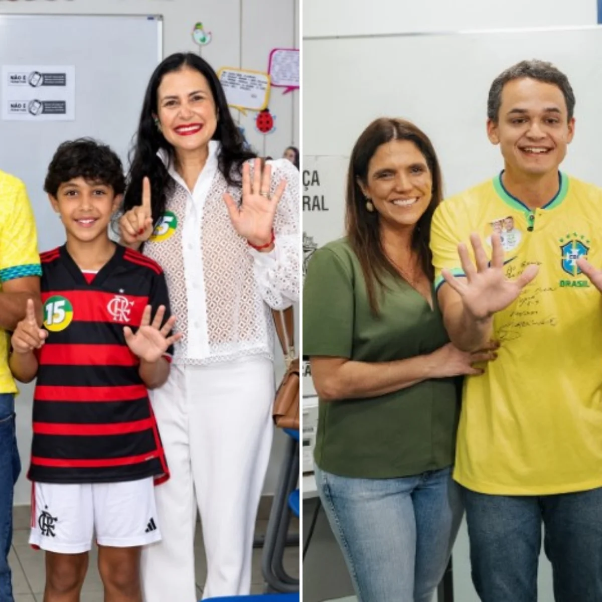 Candidatos ao governo do ES, Ferraço e Pazolini votam em Vitória