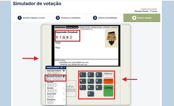 Como votar na urna eletrônica nas Eleições 2026: veja ordem de votação