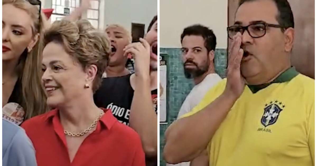 Dilma Rousseff é recebida com gritos de vaia e apoio durante votação, e vídeo viraliza