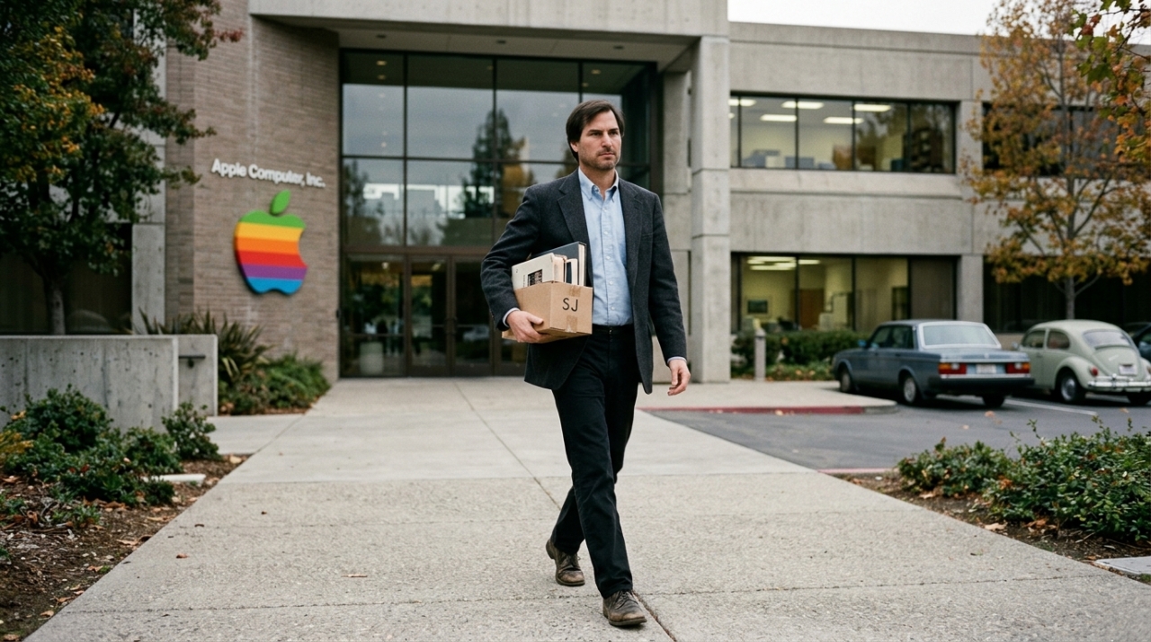 Steve Jobs foi demitido da empresa que fundou e deixou uma pergunta que voltou a viralizar: “Como você pode ser demitido da empresa que criou?”