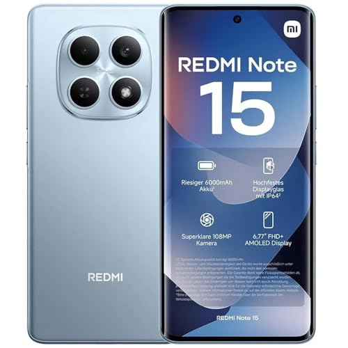 Smartphone Xiaomi Redmi Note 15 Azul 8GB RAM 256GB ROM