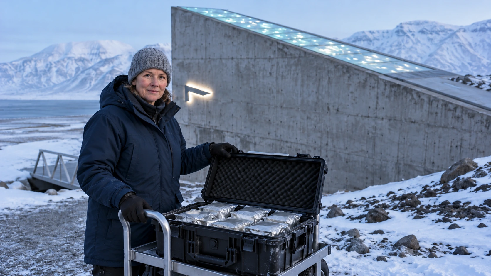 Dentro de uma montanha em Svalbard, o cofre recebeu 773 amostras de sementes da Ucrânia, mas as cópias continuam pertencendo a quem as enviou