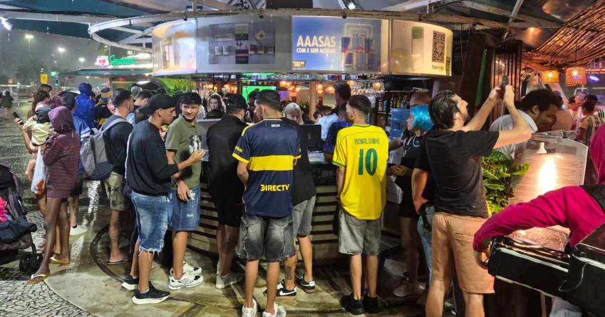 Despedida de Messi tem festa argentina em Copacabana