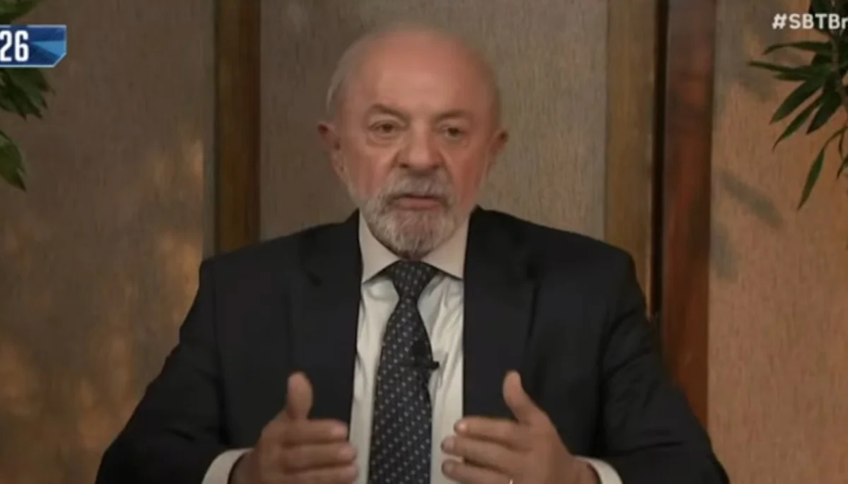 Presidente Lula em sabatina ao SBT