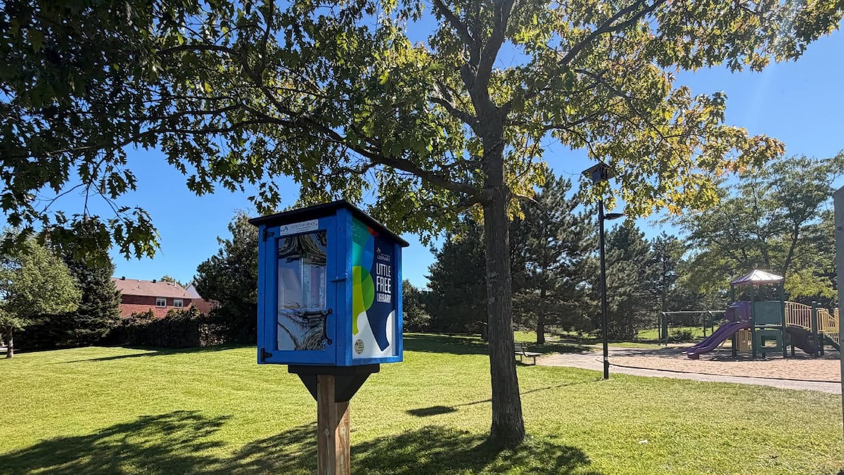 A tiny library has popped up at this Barrie park