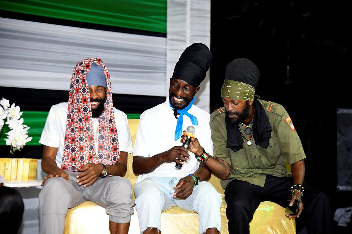 From left: Spragga Benz, Sizzla and I-Wayne share their ‘Endeavors Reloaded’ experience.