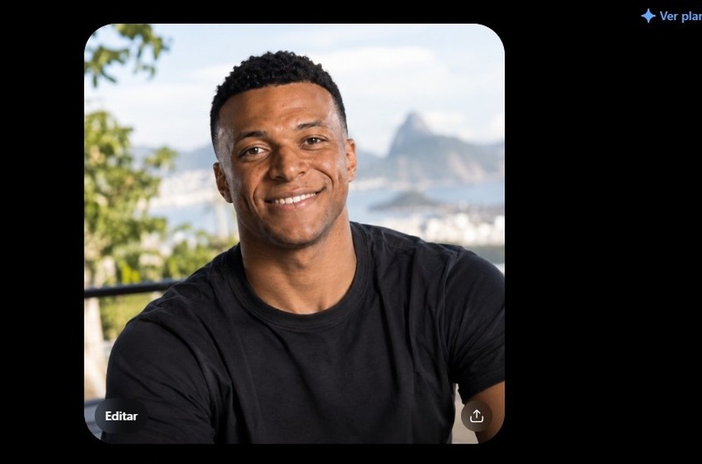 Foto casual gerada pelo ChatGPT para perfil no Instagram — Foto: Diedrich Bader/TechTudo